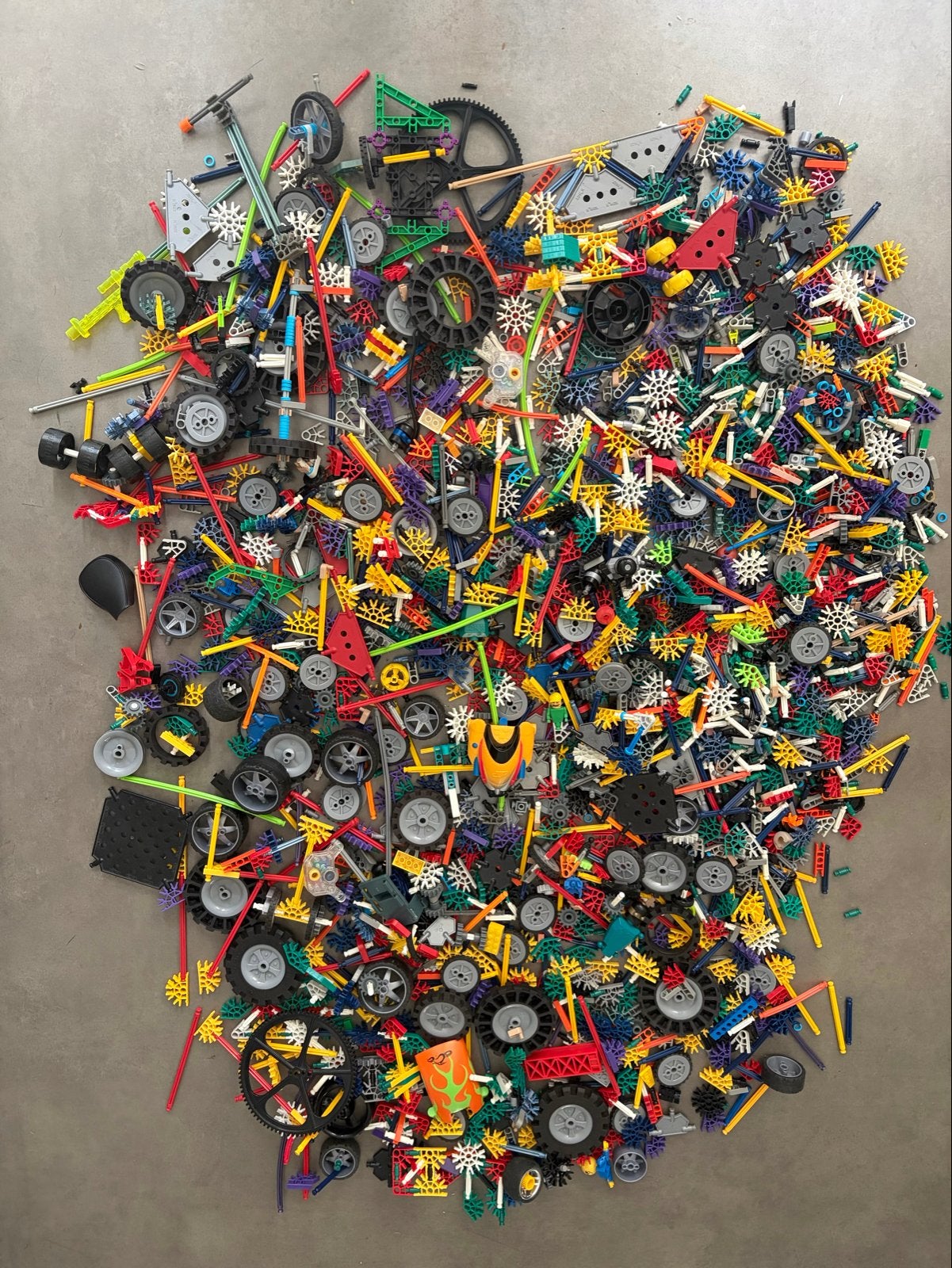 Enorme K'nex verzameling met boekjes en veel onderdelen, Ophalen, Gebruikt, K'nex