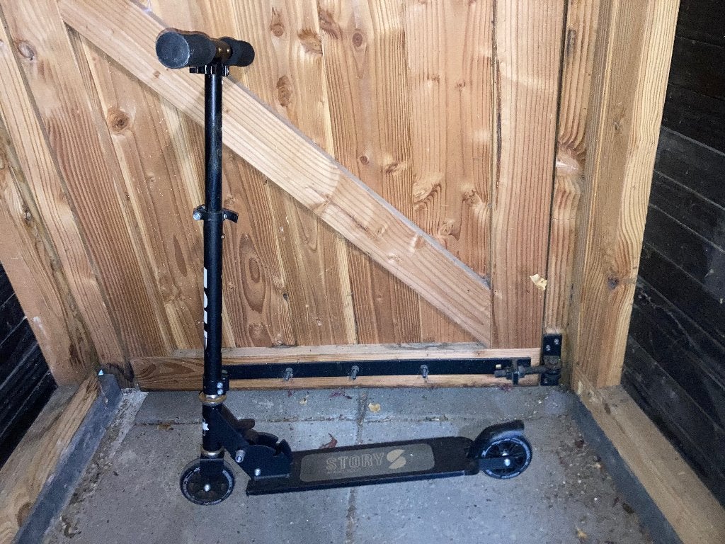 Story Original opvouwbare step / kick scooter (zwart) 4-6jr, Ophalen, Gebruikt, Gewone step, Story