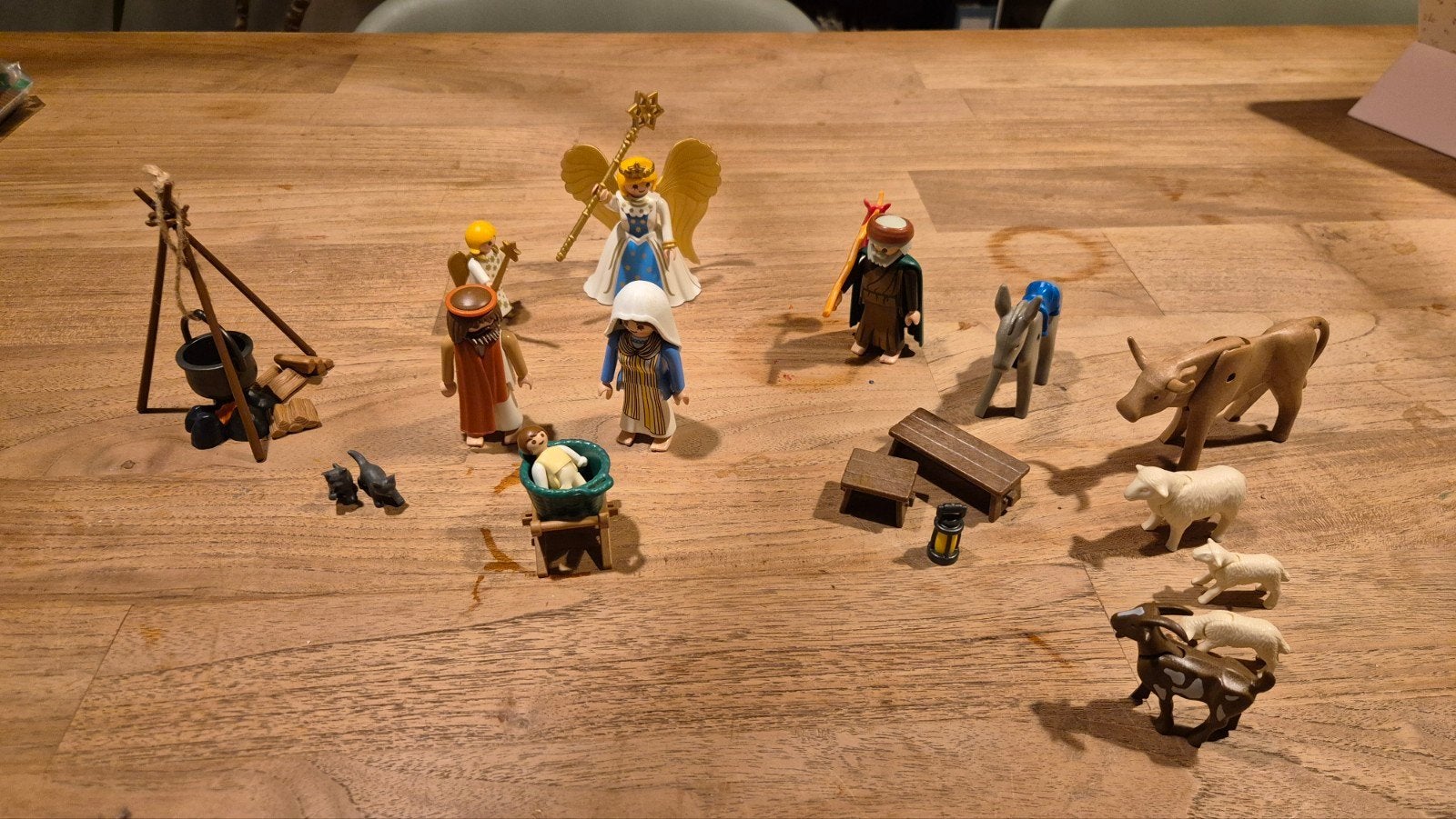 Playmobil Kerststal 3996 met Figuren en Dieren, Gebouw, Complete set, Ophalen of Verzenden, Zo goed als nieuw