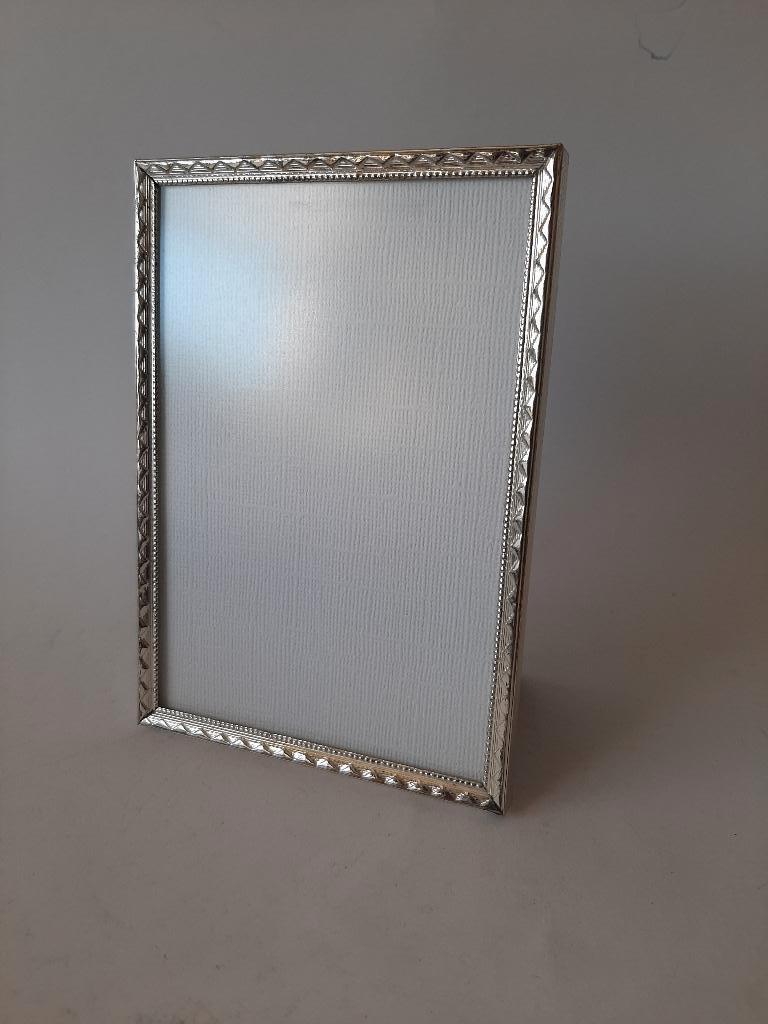 oud fotolijstje ontspiegeld glas (492a), Minder dan 50 cm, Metaal of Aluminium, Ophalen of Verzenden, Zo goed als nieuw