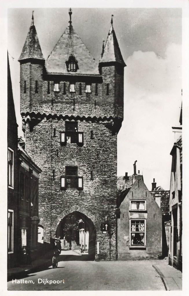 Hattem, Dijkpoort, Ophalen of Verzenden, 1940 tot 1960, Gelopen, Gelderland