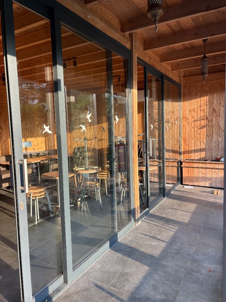 3 aluminium schuifpuien met dubbelglas, Doe-het-zelf en Verbouw, Ophalen, Gebruikt, 225 cm of meer, Aluminium