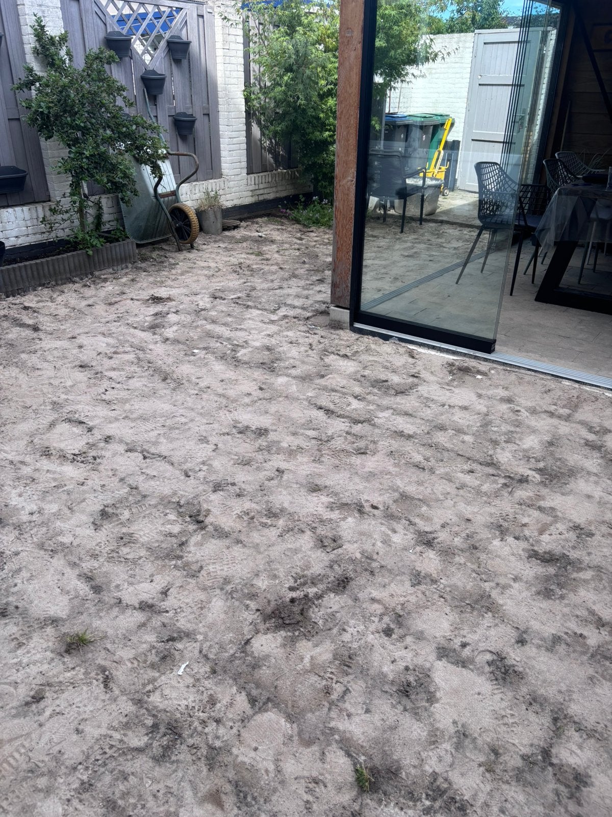 Gratis plusmin 2 kuub gele zand, Ophalen, Gebruikt, Ophoogzand
