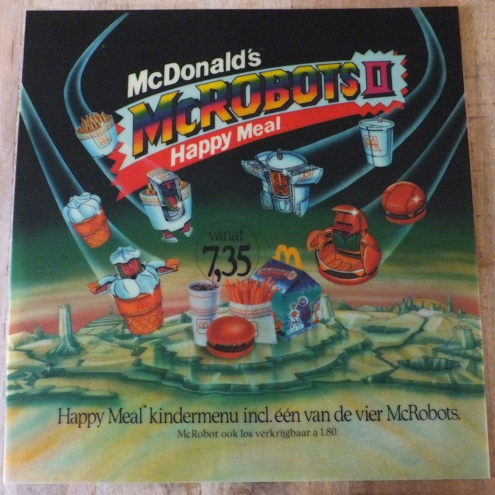 McDonald's - McRobots II - Translite Sign, Verzamelen, Merken en Reclamevoorwerpen, Ophalen, Zo goed als nieuw, Reclamebord