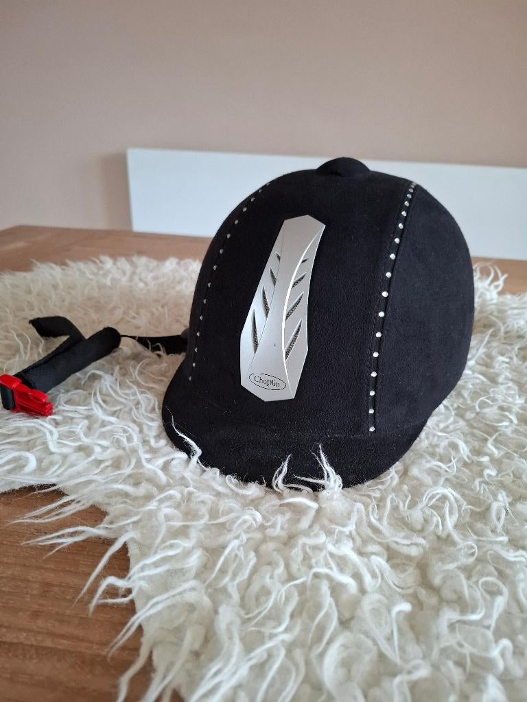 Paardrijcap cap paard zwart M 54 56, Dieren en Toebehoren, Ophalen of Verzenden, Overige soorten, Cap
