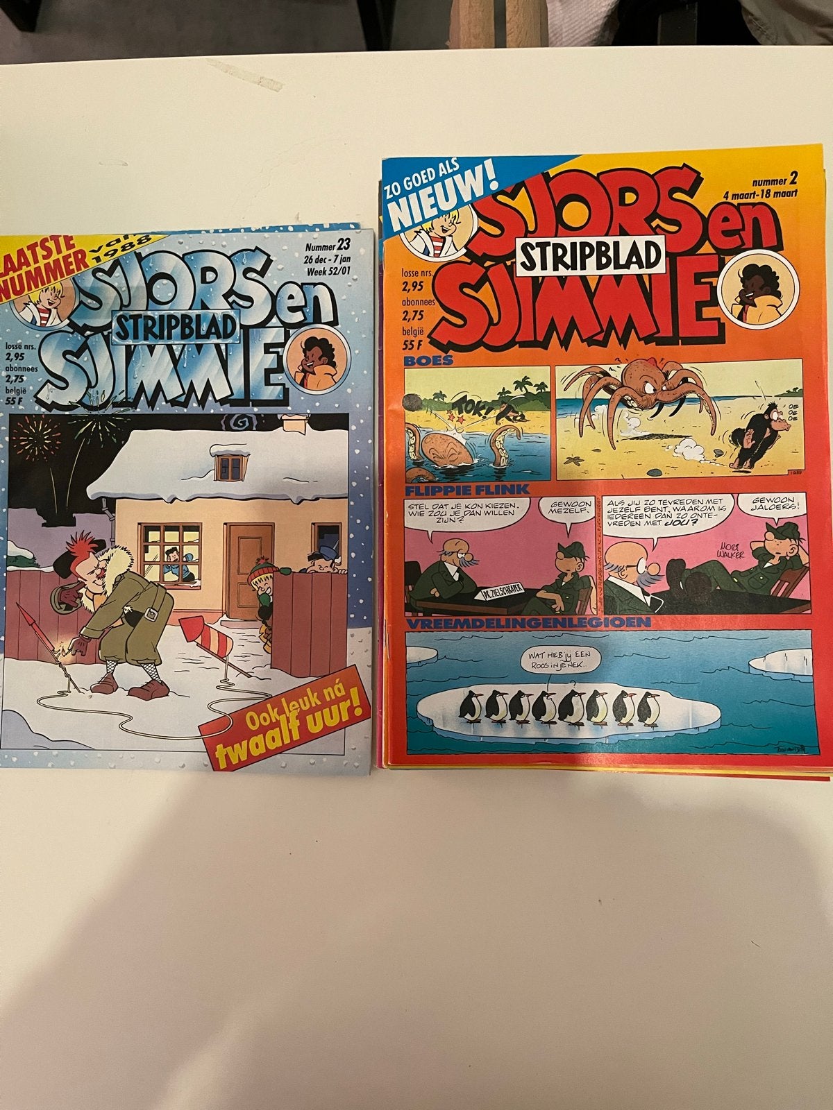Sjors en Sjimmie Stripblad - Nrs 2 t/m 23 (1988), Meerdere stripboeken, Verzenden, Gelezen