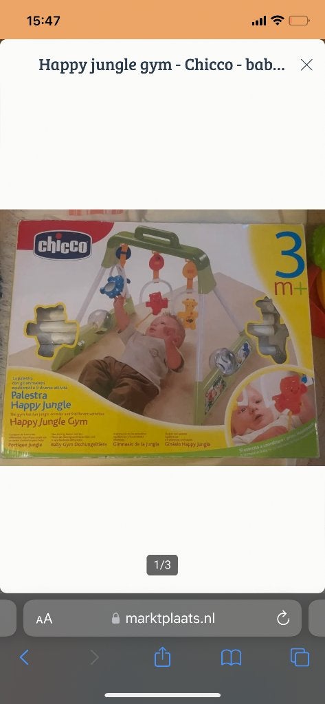 Chicco Happy Jungle Gym - Baby speelmat/gym, Ophalen of Verzenden, Nieuw