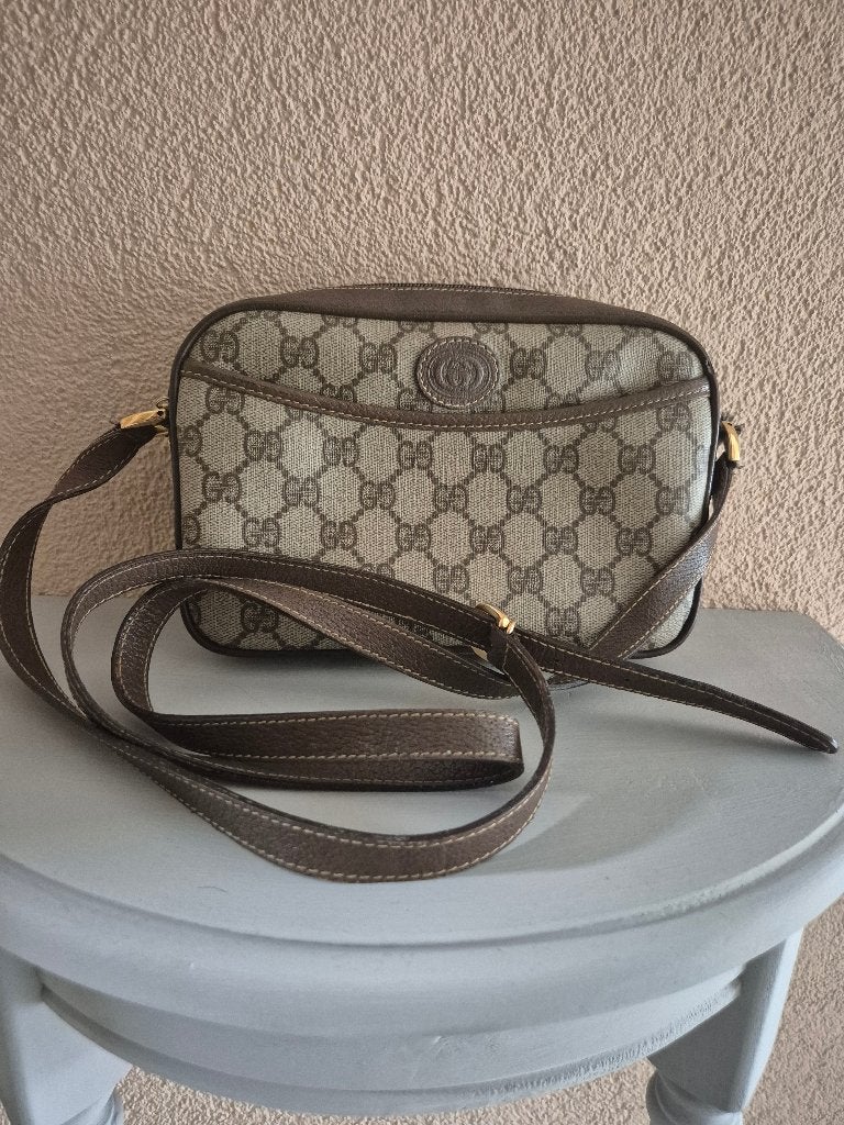 Gucci handtas, bruin, origineel, Ophalen of Verzenden, Gebruikt, Bruin, Handtas