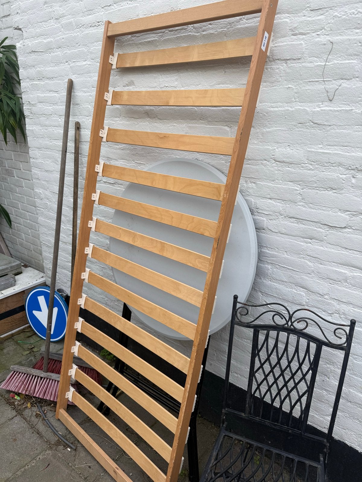 Gratis lattenbodem 80x200 cm, Huis en Inrichting, Ophalen, Gebruikt, Eenpersoons, 80 cm