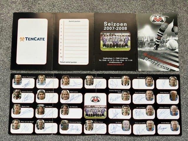 Voetbal 2x handtekeningen kaarten Heracles Almelo 2007-2008, Verzenden, Zo goed als nieuw, Buitenlandse clubs, Poster, Plaatje of Sticker