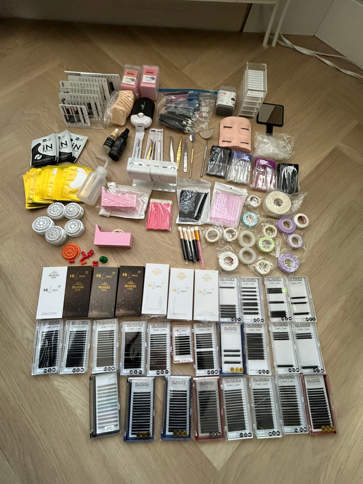 Complete Wimperextensions Starterspakket / Salonvoorraad, Ophalen of Verzenden, Zo goed als nieuw, Zwart, Ogen