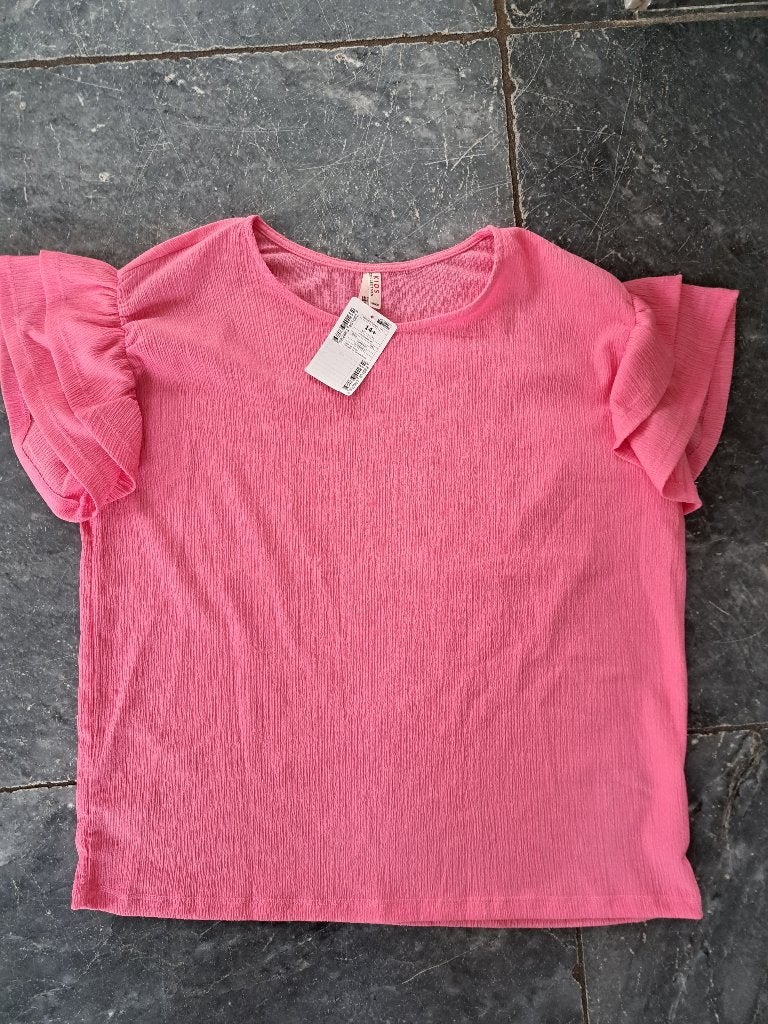 Roze shirt 164 nieuw, Meisje, Nieuw, Ophalen of Verzenden, Kids collection