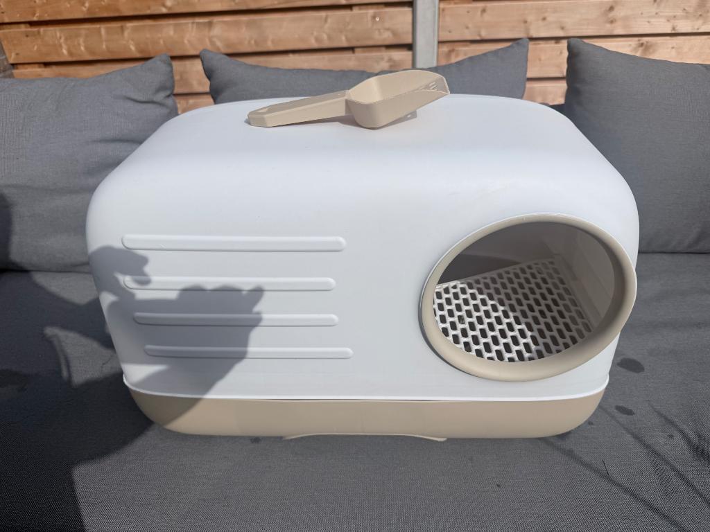 Kattenbak met kap + schepje, Dieren en Toebehoren, Ophalen, Gebruikt, Gesloten