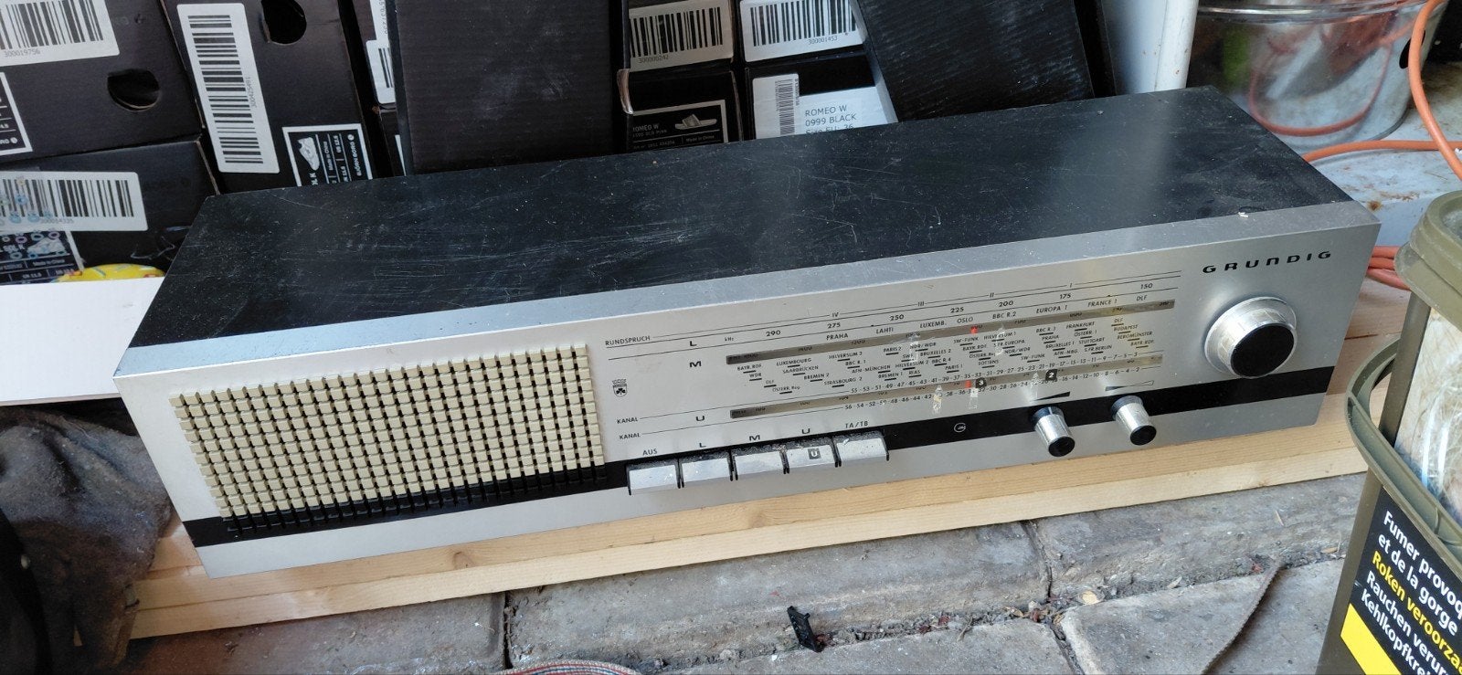 Vintage Grundig Radio - Klassieke Wereldontvanger, Audio, Tv en Foto, Ophalen of Verzenden, Gebruikt, Wereldontvanger