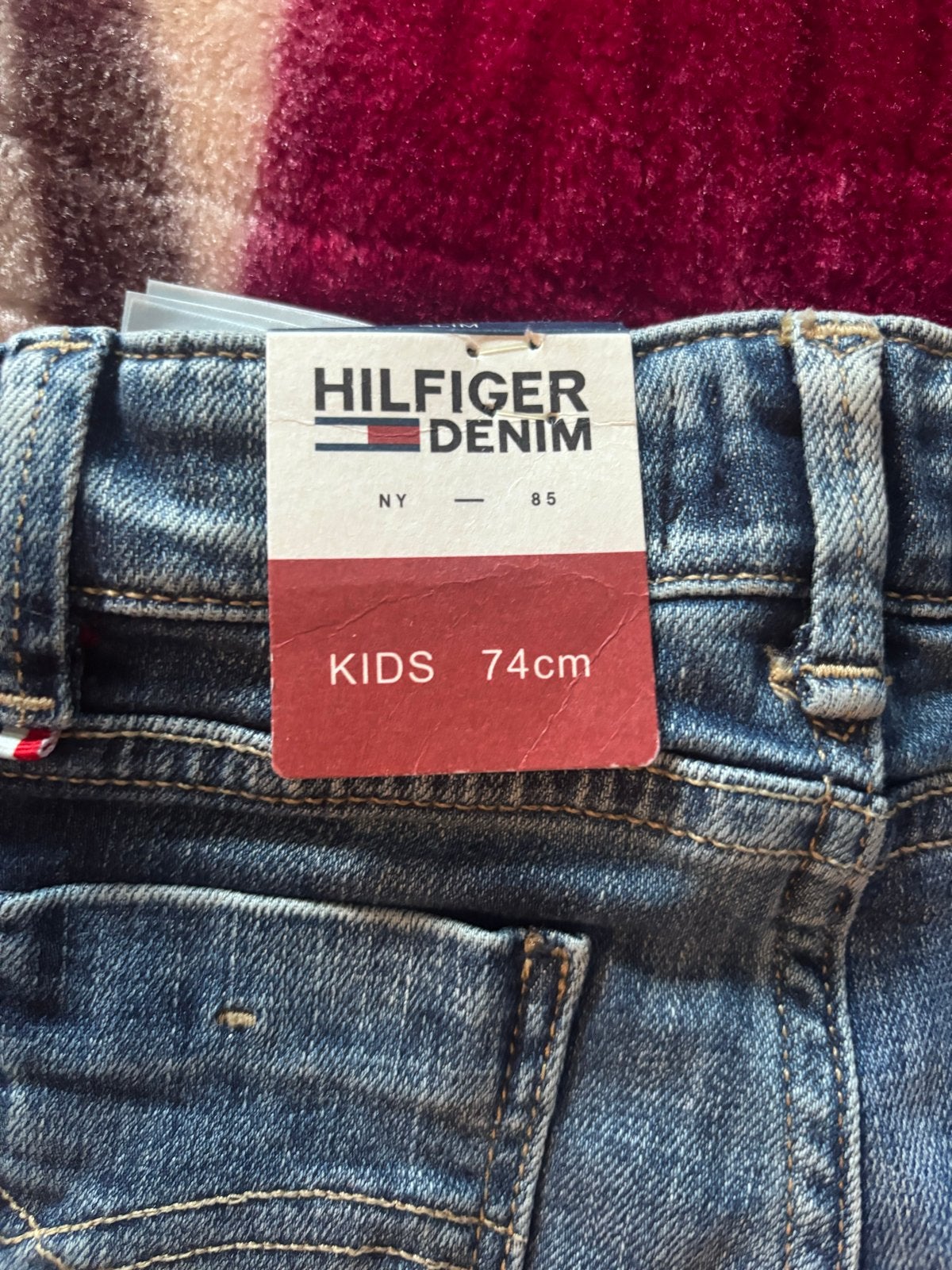 Tommy Hilfiger Denim Jeans voor Kinderen - Maat 74cm, Ophalen, Nieuw, Jongetje of Meisje, Broekje