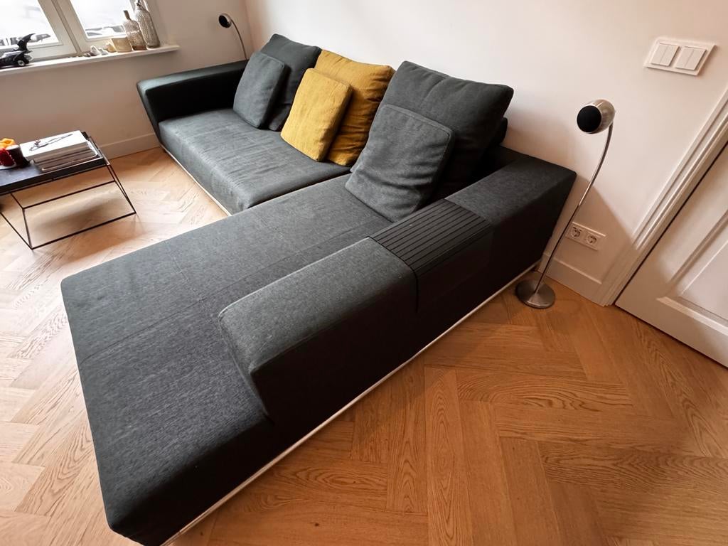 B&B Italia Hoekbank met Chaise Longue - Tijdloze Klasse, Huis en Inrichting, Ophalen, 250 tot 300 cm, Gebruikt, 100 tot 125 cm