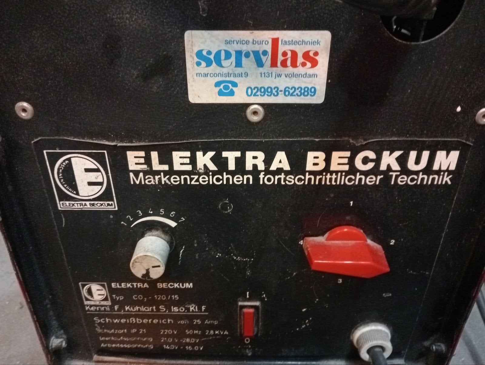 Elektra Beckum MIG Lasapparaat - Ideaal voor plaatwerk, Ophalen, Gebruikt, Minder dan 150 ampère, Co2