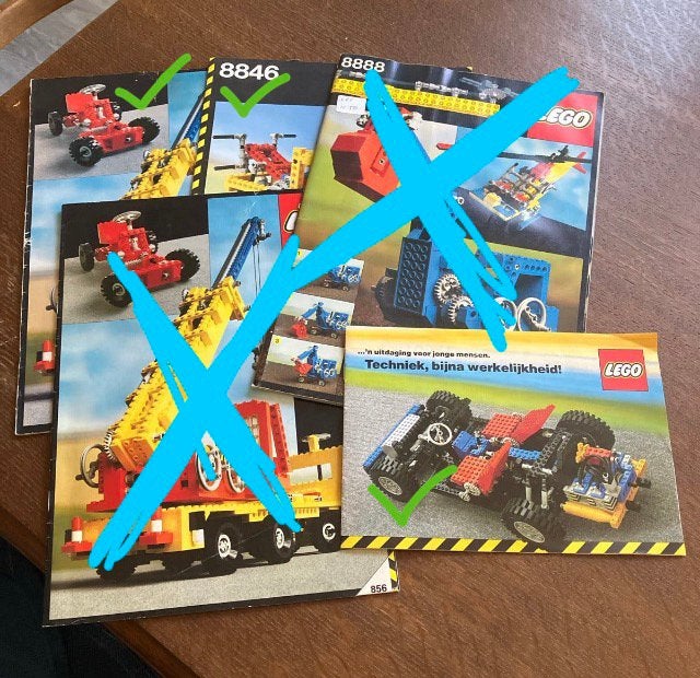 Oude lego technic boekjes instructies, Lego, Accessoire, Ophalen of Verzenden, Zo goed als nieuw