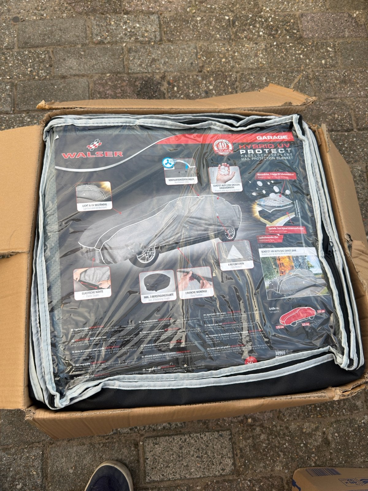 Walser Garage Hybrid UV Protect Hagelbeschermhoes Auto, Auto diversen, Ophalen, Nieuw, Universeel