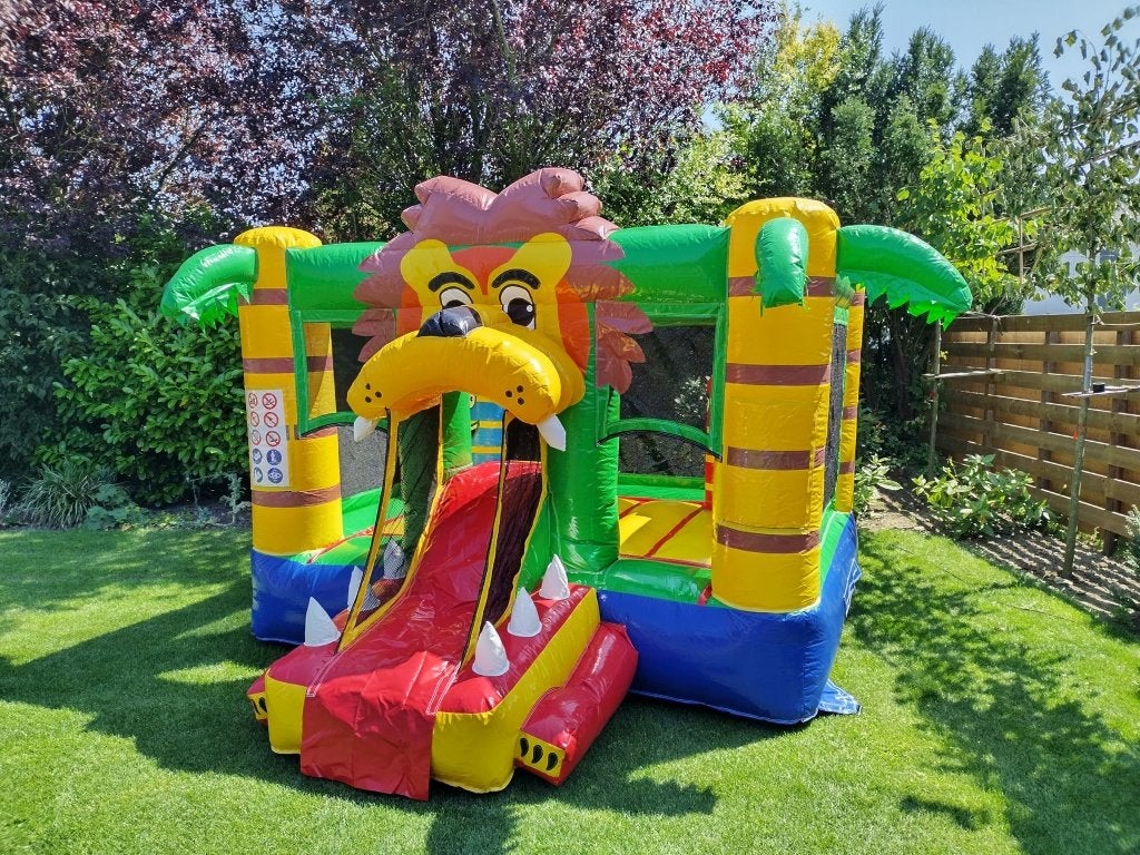 Springkussen te huur mini bounce met glijbaan, Ophalen, Gebruikt, Overige