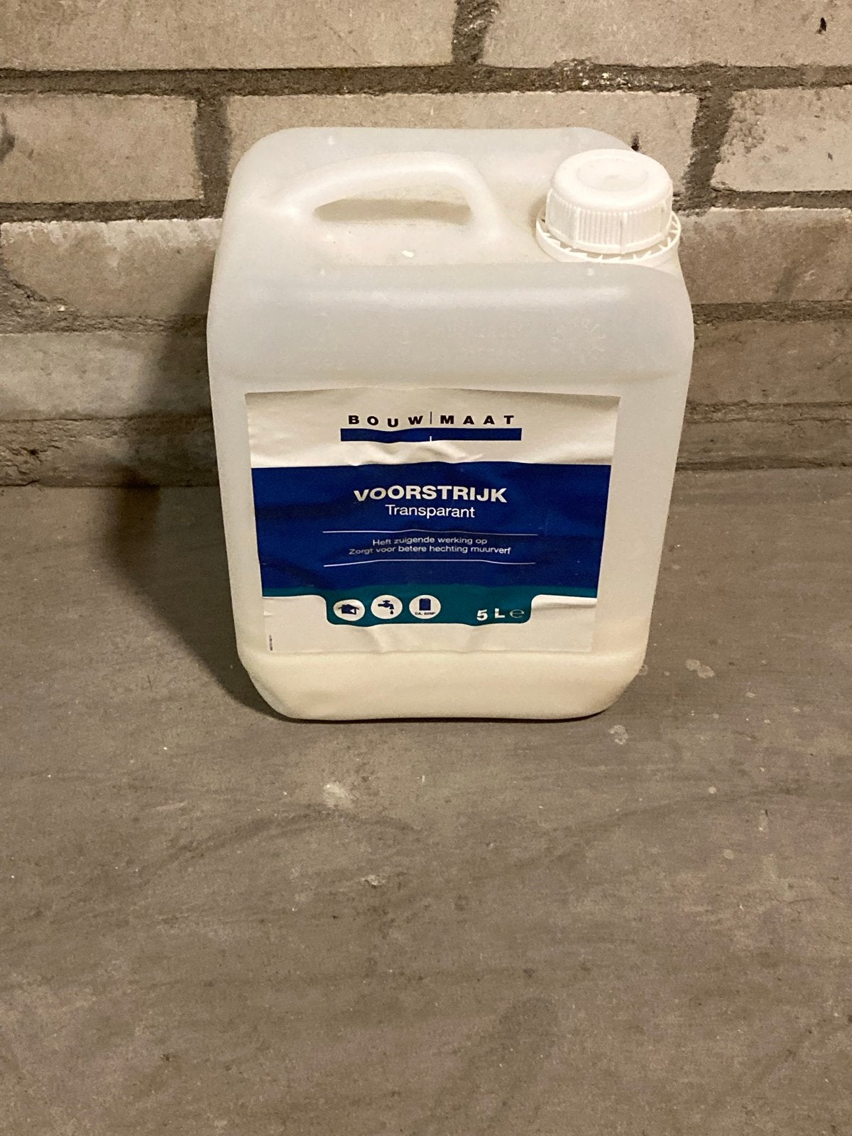 Bouwmaat Voorstrijk Transparant 5L, Doe-het-zelf en Verbouw, Verf, Beits en Lak, Ophalen, Overige kleuren, 5 tot 10 liter, Nieuw