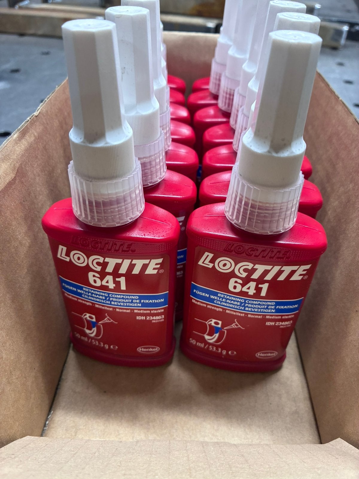 14 stuks loctite 641 cilindrische bevestiging, Ophalen of Verzenden, Nieuw