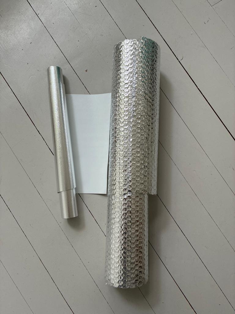 GRATIS: radiatorfolie, Noppenfolie en Aluminiumfolie, Overige materialen, Zo goed als nieuw, Minder dan 5 m², Ophalen