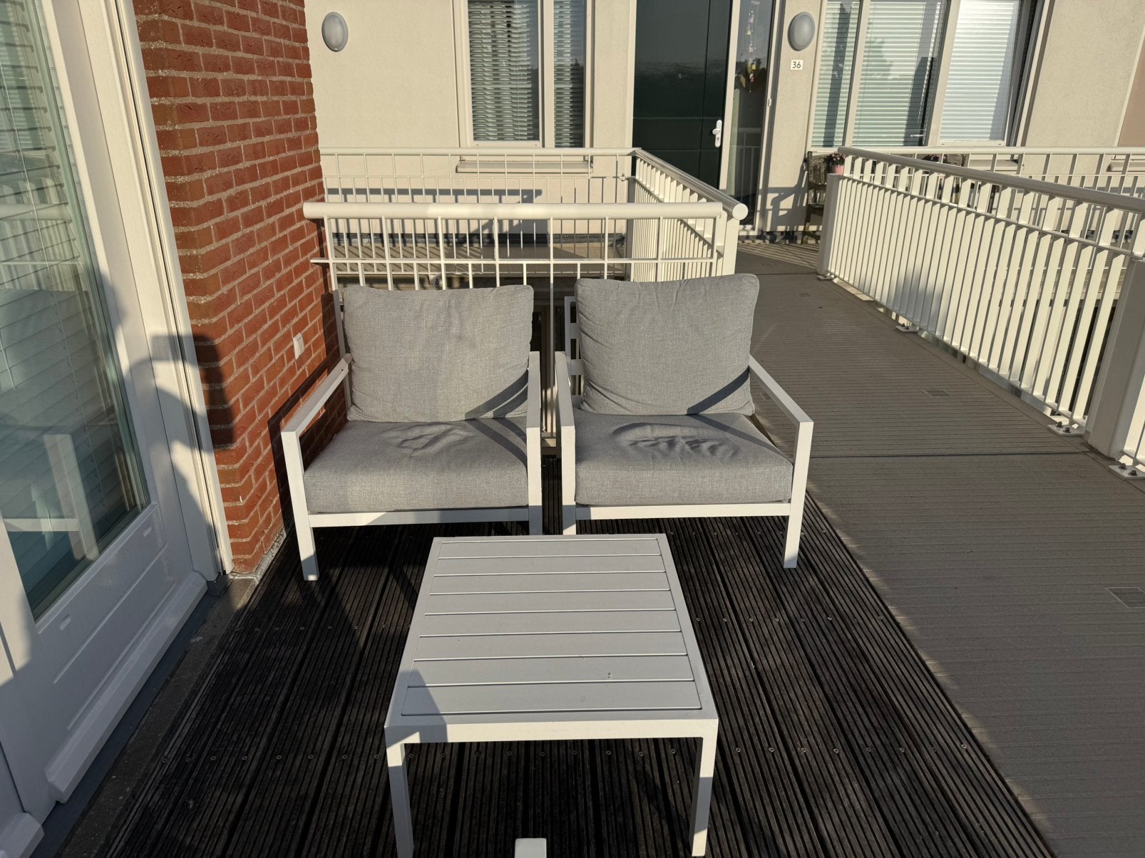 Lounge stoelen met tafel, Tuin en Terras, Zo goed als nieuw, Wicker, Stoel, Ophalen