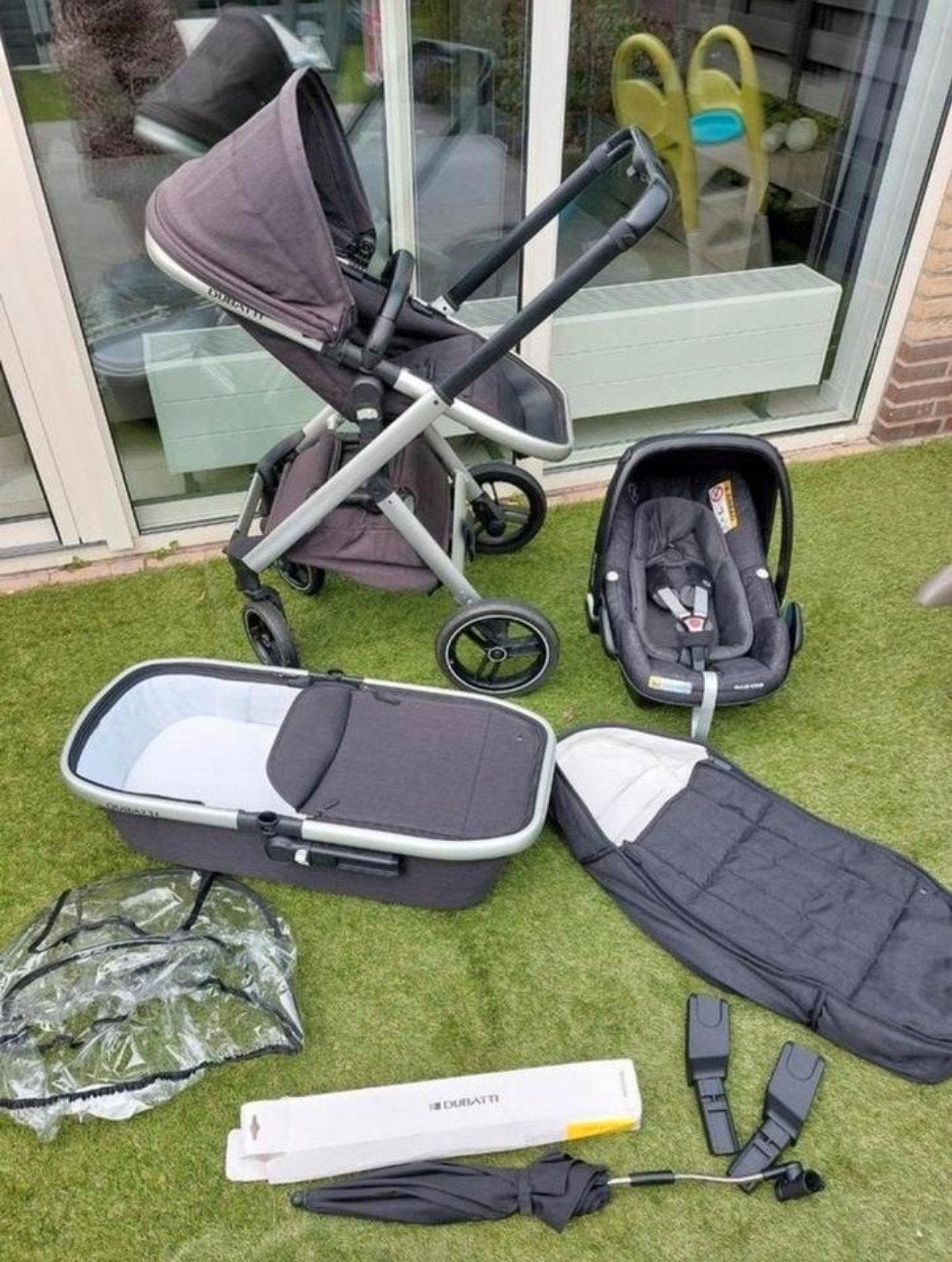Complete Dubatti combi kinderwagen inclusief Maxi-Cosi., Overige merken, Ophalen of Verzenden, Zo goed als nieuw, Combiwagen
