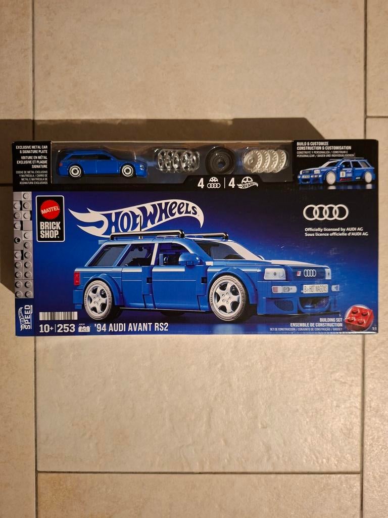 Hot Wheels Brick Shop '94 Audi Avant RS2 Bouwset, Ophalen of Verzenden, Nieuw, Auto