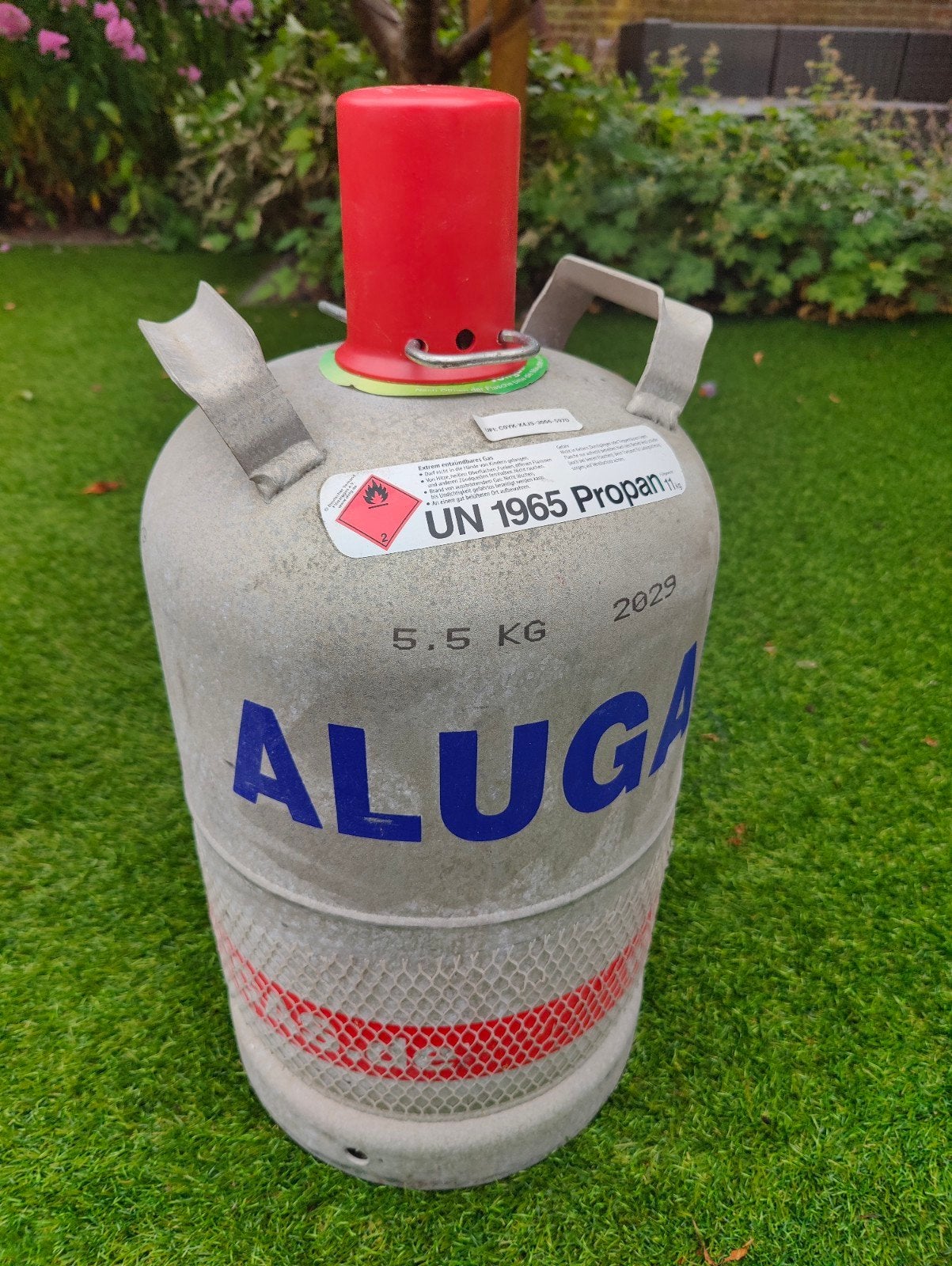 Lichte Alugas fles 11 kg voor caravan/camper, Ophalen, Zo goed als nieuw
