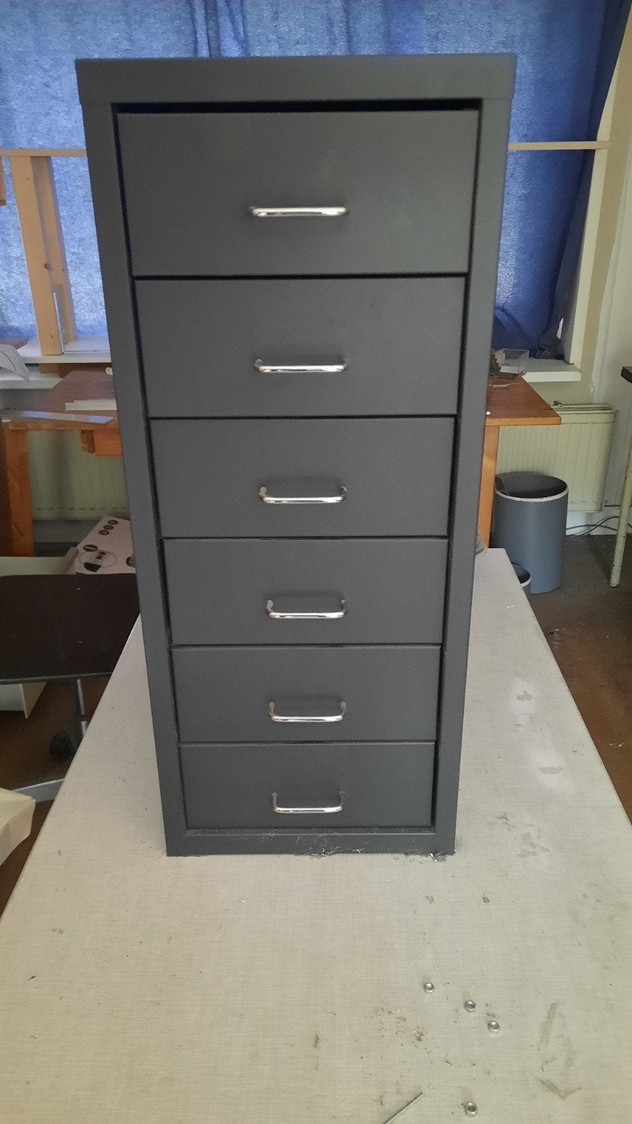 Grijze ladekast met 6 laden - Ideaal voor kantoor/hobby, Minder dan 50 cm, Gebruikt, 5 laden of meer, 100 tot 150 cm
