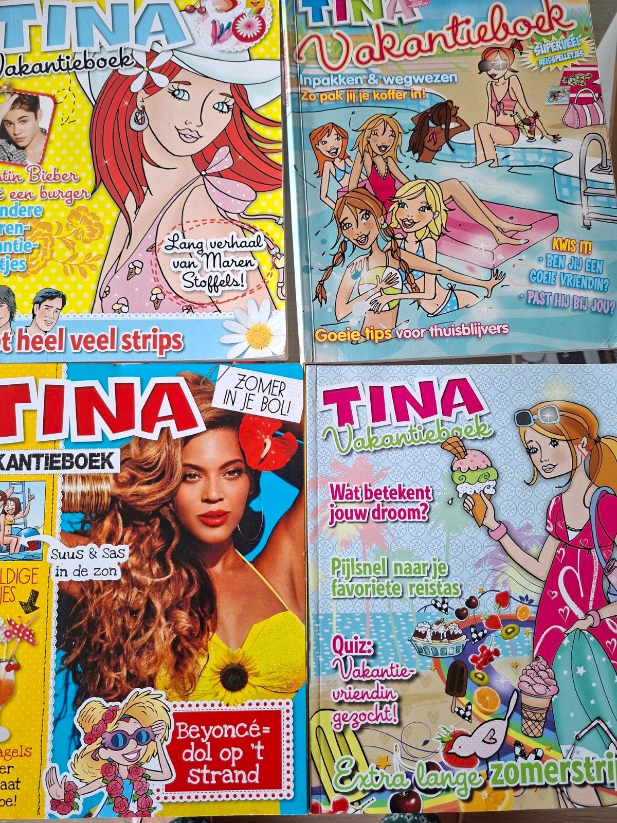 Tina Vakantieboeken - Set van 4, Ophalen of Verzenden, Gelezen, Damesbladen