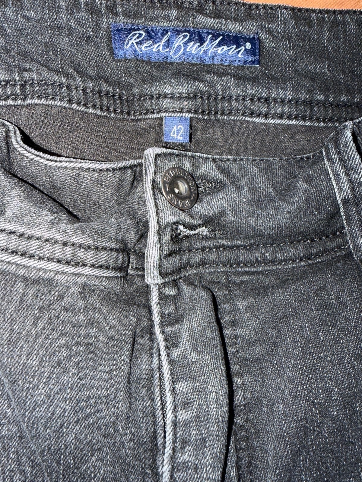 Red Button Jeans Dames Zwart Maat 42, Ophalen of Verzenden, Zo goed als nieuw, Zwart, W33 - W36 (confectie 42/44)