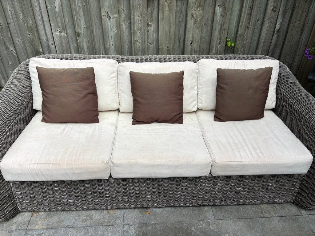 Loungebank, Ophalen, Gebruikt, 3 zitplaatsen, Loungeset