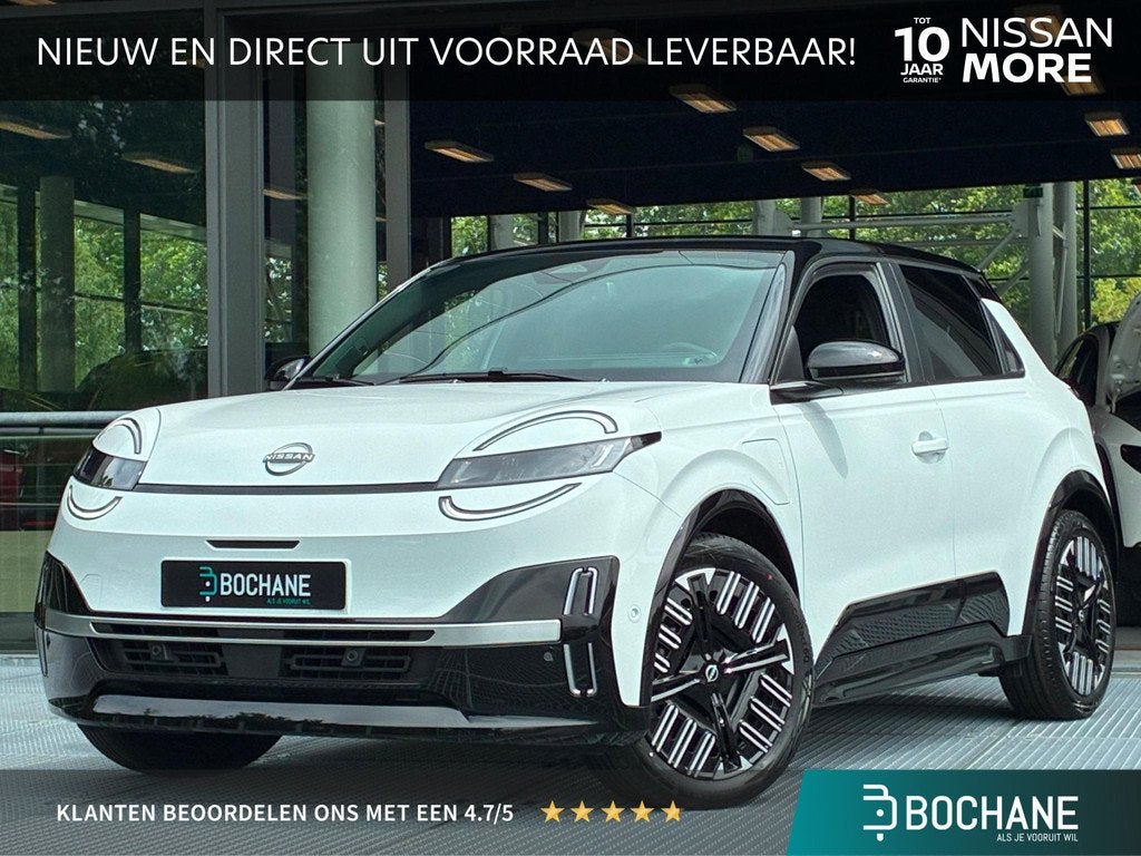 Nissan Micra ADVANCE - Launch Edition 52 kWh | 10 JAAR GARAN, Auto's, Nissan, Stof, 150 pk, Automatische klimaatregeling, Wit