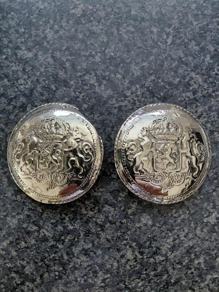 Zilveren klepstukken, Zeeuwse klederdracht Man., Ophalen of Verzenden, Zilver