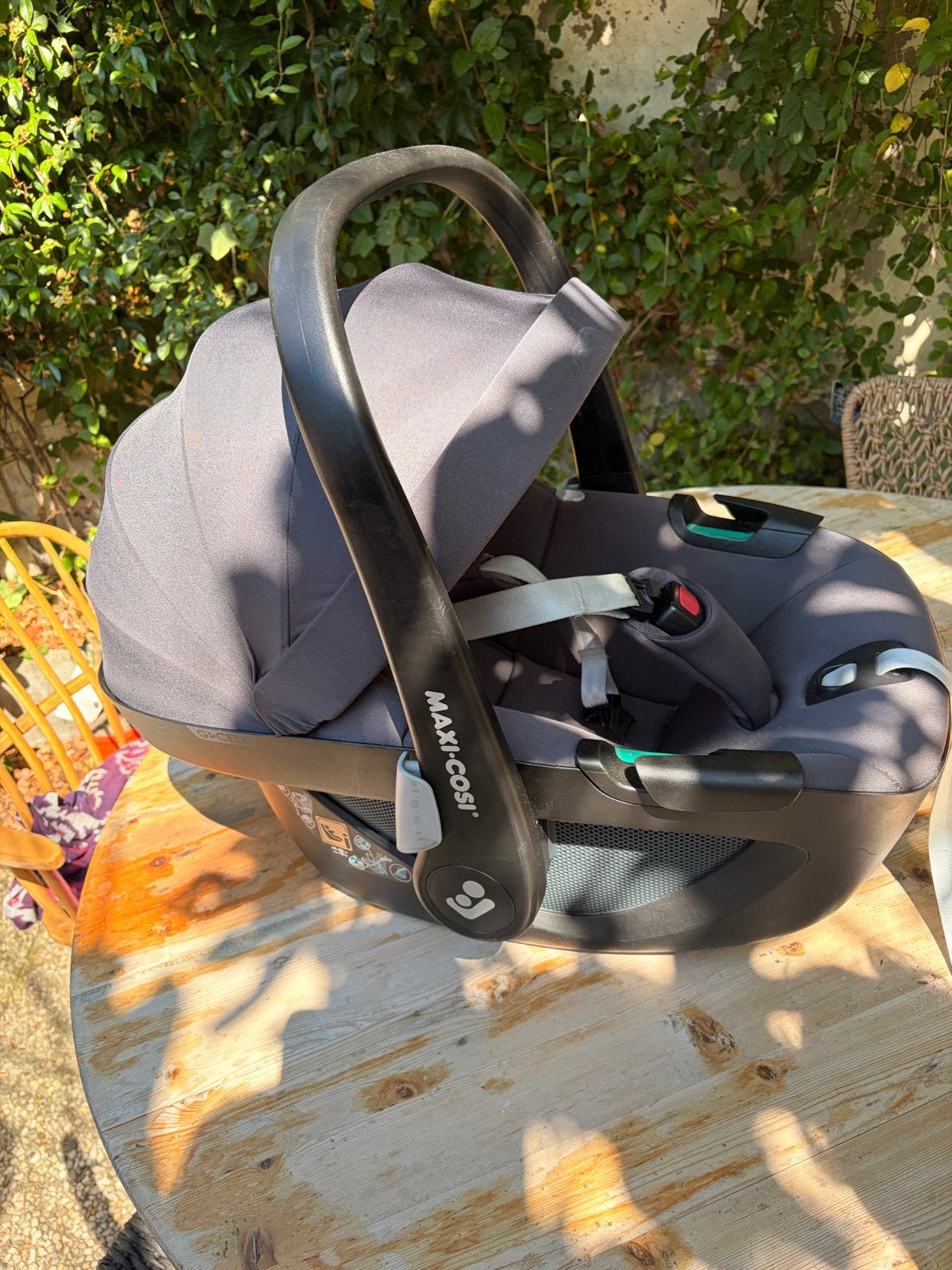 Maxi Cosi Pebble 360 met adapters en kinderwagen opzet, Ophalen, Autogordel of Isofix, Gebruikt, 0 t/m 13 kg