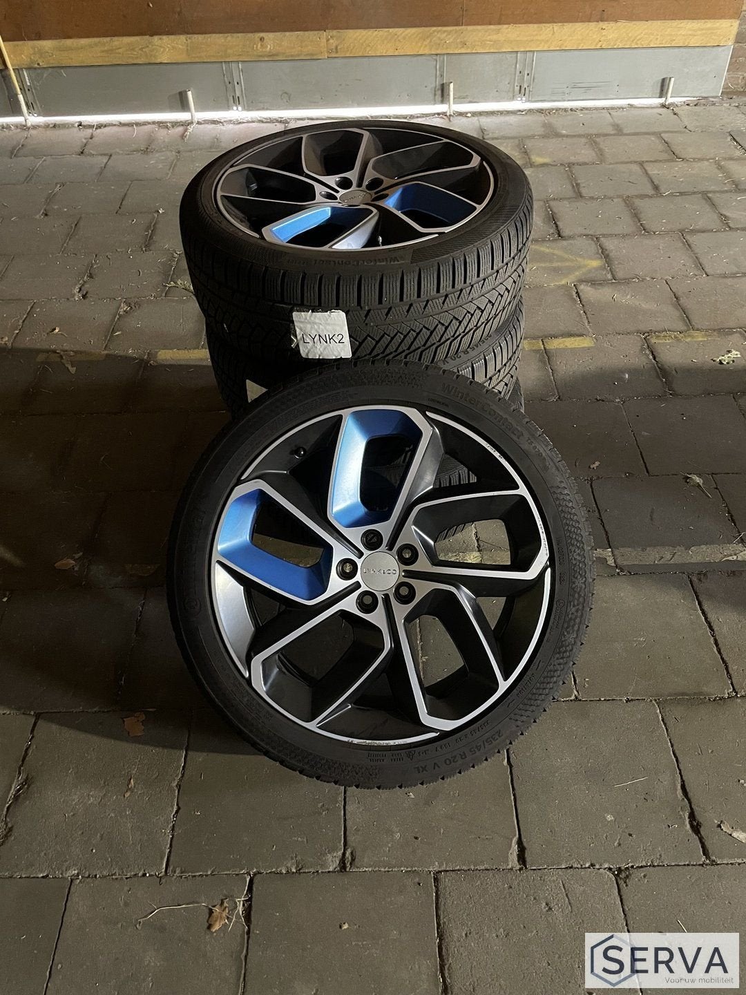 Lynk & Co – standaard 20" wielen met Continental WinterConta, Auto-onderdelen, Banden en Velgen, Ophalen, Gebruikt, -, -