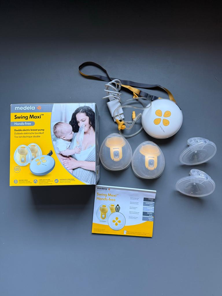 Medela Swing Maxi Hands-free dubbele elektrische borstkolf, Ophalen of Verzenden, Zo goed als nieuw