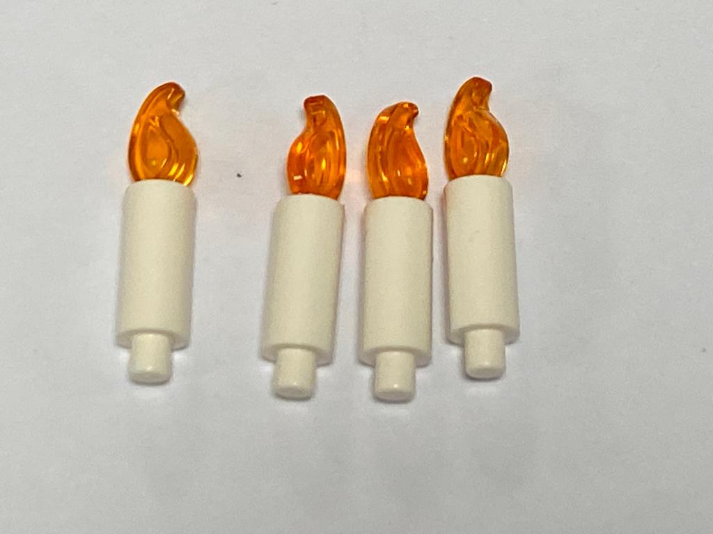 Partij nieuwe Lego 4x kaarsen met vlam in diverse kleuren, Overige thema's, Lego, Nieuw, Ophalen of Verzenden