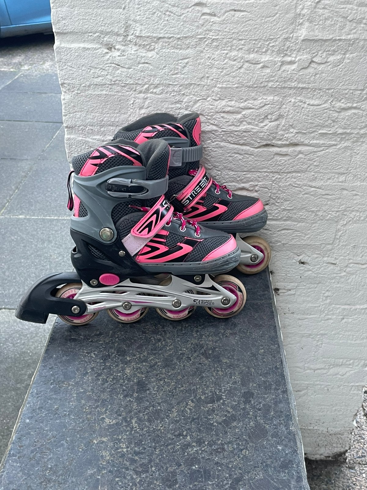 Skeelers voor meisjes maat 31-34, Gebruikt, Kinderen, Inline skates 4 wielen, Ophalen