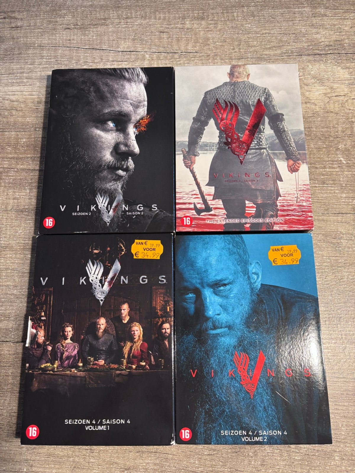 Dvd - Vikings seizoenen 2, 3 en 4 (vol 1 en vol 2), Vanaf 12 jaar, Ophalen of Verzenden, Zo goed als nieuw