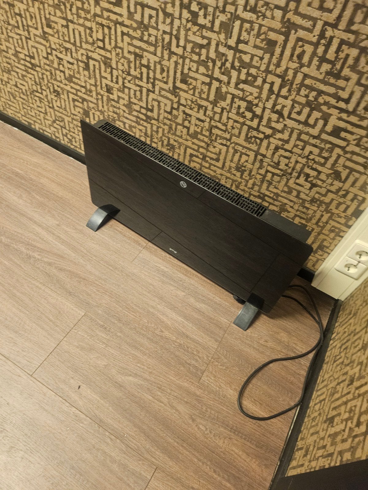 Elektrische kachel - Zwart design 2 stuk, Doe-het-zelf en Verbouw, Verwarming en Radiatoren, 30 tot 80 cm, Gebruikt, Kachel, Ophalen of Verzenden
