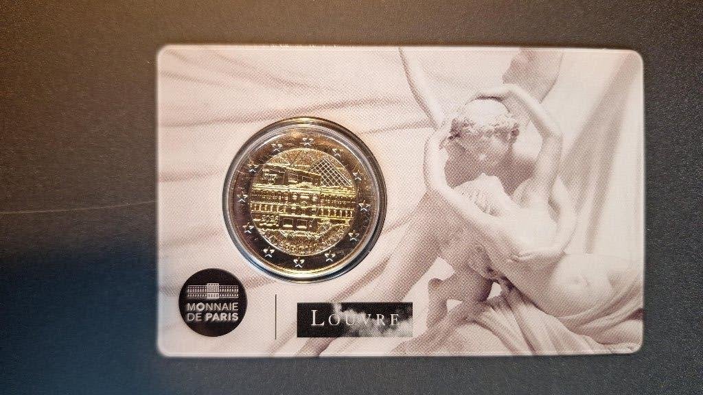 2 Euro Frankrijk 2025 Louvre in coincard, Ophalen of Verzenden, Frankrijk, 2 euro, Losse munt