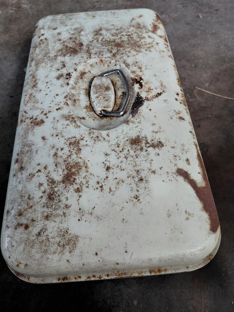 Vintage trommel, Verzamelen, Blikken, Ophalen of Verzenden, Gebruikt, Overige