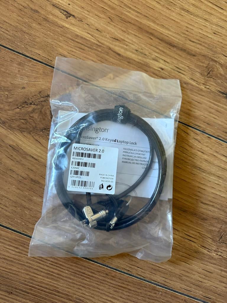 Kensington MicroSaver 2.0 Keyed Laptop Lock, Ophalen of Verzenden, Nieuw, Laptop