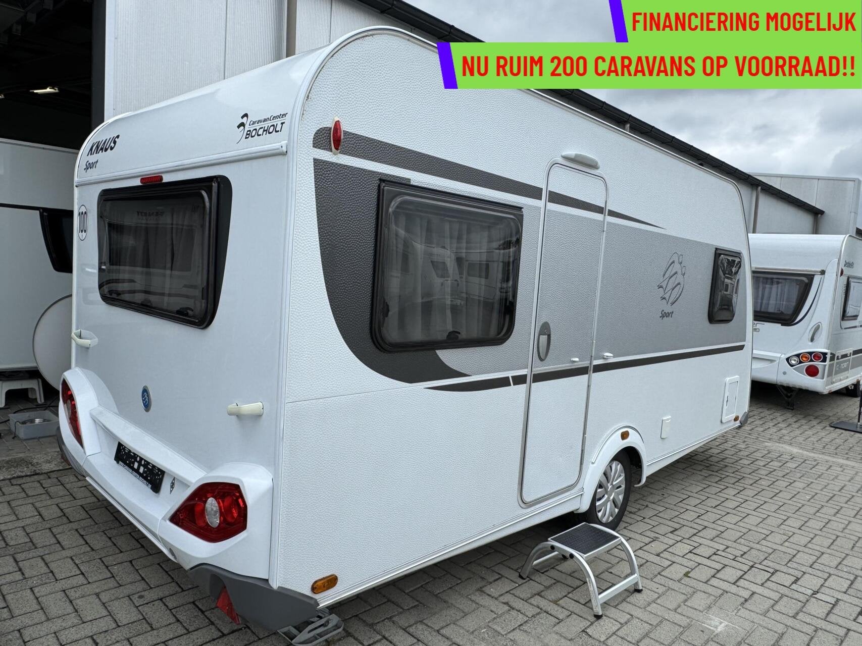 Knaus SPORT 450 FU, FRANSBED, RONDZIT, VOORTENT, DAKAIRCO,, Caravans en Kamperen, Hordeur, Rondzit, Bedrijf, 6 tot 7 meter