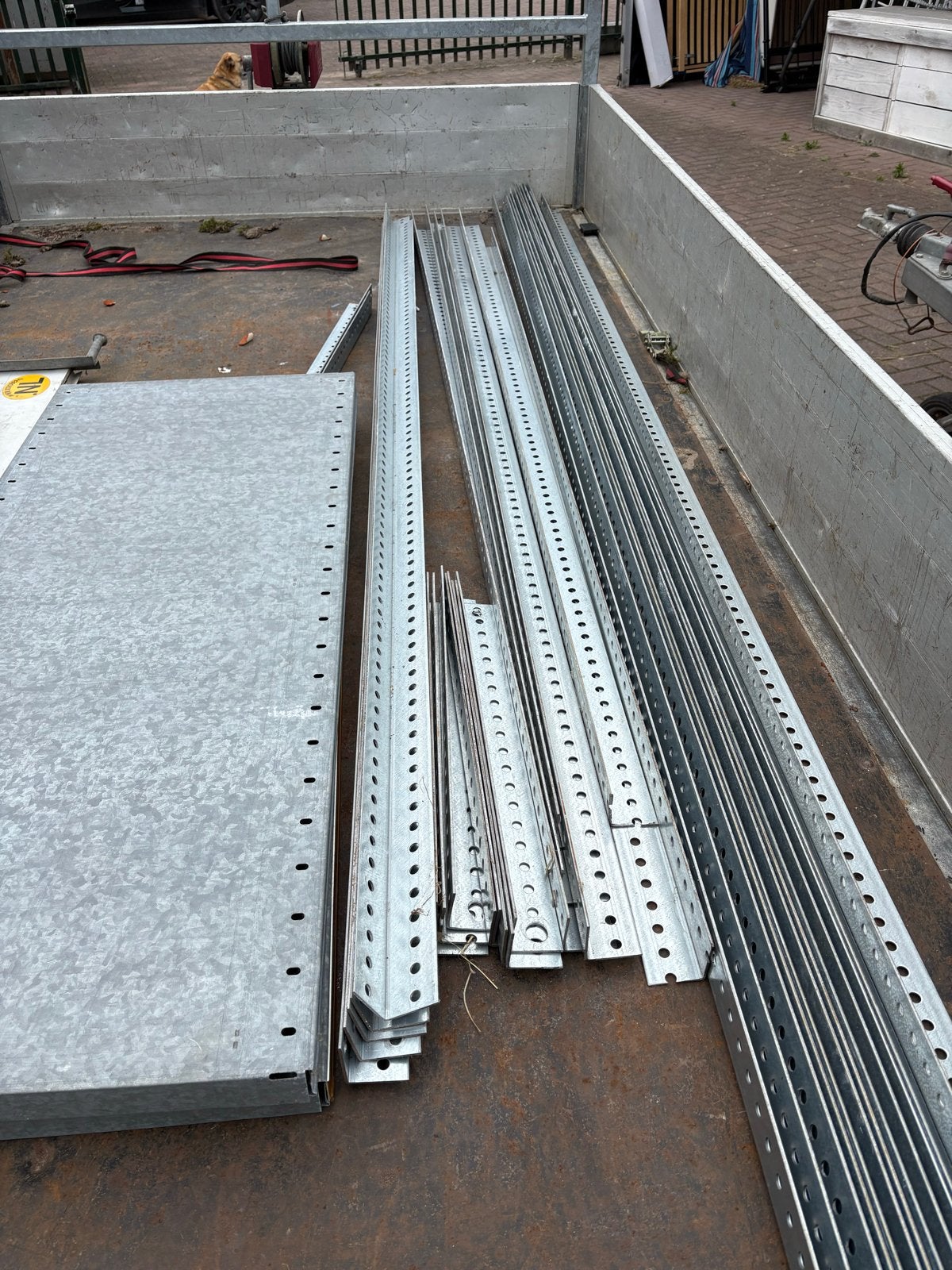 Gegalvaniseerde metalen profielen en platen, Doe-het-zelf en Verbouw, Metalen, Ophalen, Gebruikt, Overige metalen