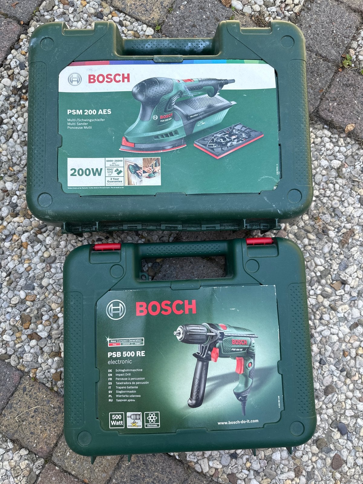 Bosch PSM 200 AES Multi- en PSB 500 RE Klopboormachine, Gebruikt, Boor- en/of Breekhamer, Ophalen of Verzenden, Klopboormechanisme